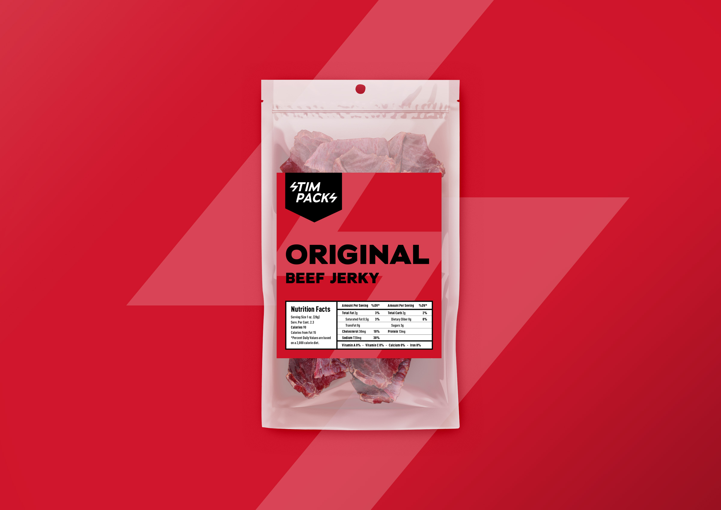 Original Beef Jerkyのパッケージデザイン